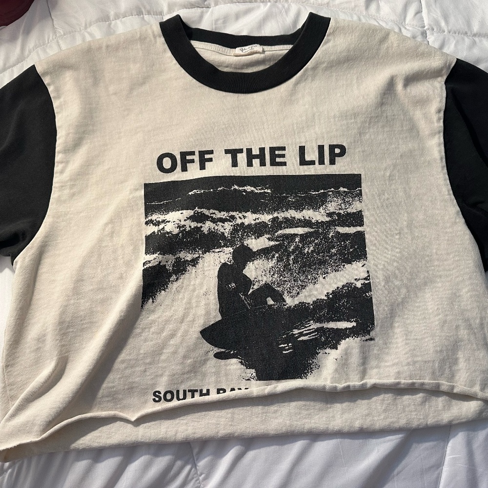 John Galt heavyweight "off the lip" tee cropped